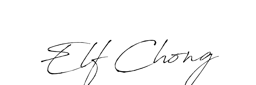 if you are searching for the best signature style for your name Elf Chong. so please give up your signature search. here we have designed multiple signature styles  using Antro_Vectra. Elf Chong signature style 6 images and pictures png