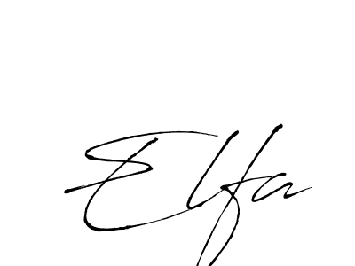 How to make Elfa signature? Antro_Vectra is a professional autograph style. Create handwritten signature for Elfa name. Elfa signature style 6 images and pictures png