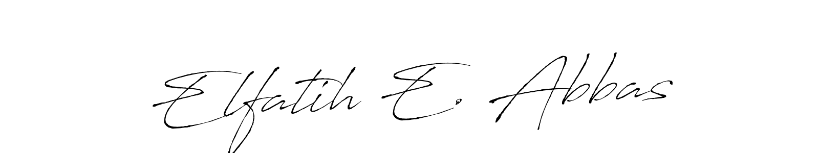 if you are searching for the best signature style for your name Elfatih E. Abbas. so please give up your signature search. here we have designed multiple signature styles  using Antro_Vectra. Elfatih E. Abbas signature style 6 images and pictures png
