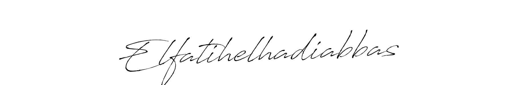 Create a beautiful signature design for name Elfatihelhadiabbas. With this signature (Antro_Vectra) fonts, you can make a handwritten signature for free. Elfatihelhadiabbas signature style 6 images and pictures png