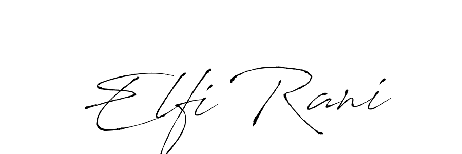 How to make Elfi Rani signature? Antro_Vectra is a professional autograph style. Create handwritten signature for Elfi Rani name. Elfi Rani signature style 6 images and pictures png
