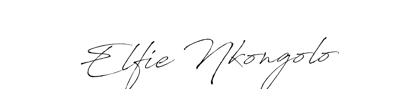 Similarly Antro_Vectra is the best handwritten signature design. Signature creator online .You can use it as an online autograph creator for name Elfie Nkongolo. Elfie Nkongolo signature style 6 images and pictures png