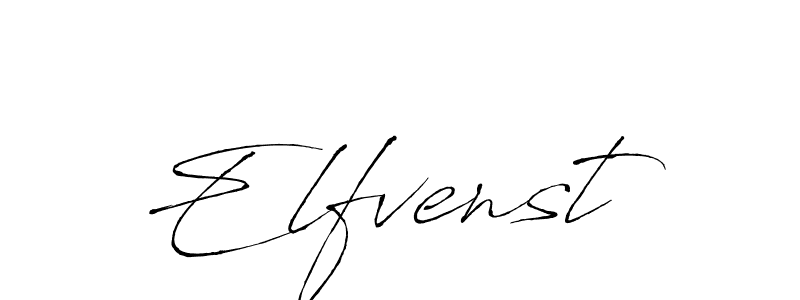 How to make Elfvenst signature? Antro_Vectra is a professional autograph style. Create handwritten signature for Elfvenst name. Elfvenst signature style 6 images and pictures png