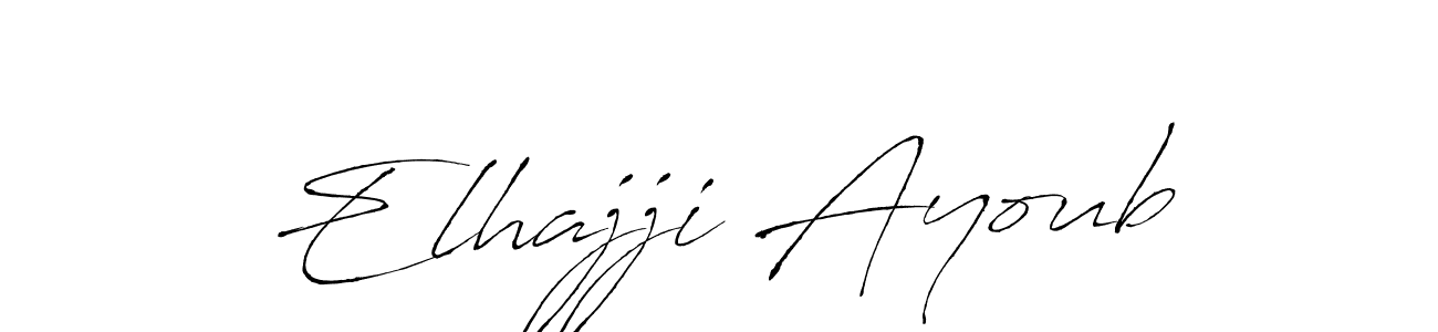 Make a beautiful signature design for name Elhajji Ayoub. With this signature (Antro_Vectra) style, you can create a handwritten signature for free. Elhajji Ayoub signature style 6 images and pictures png