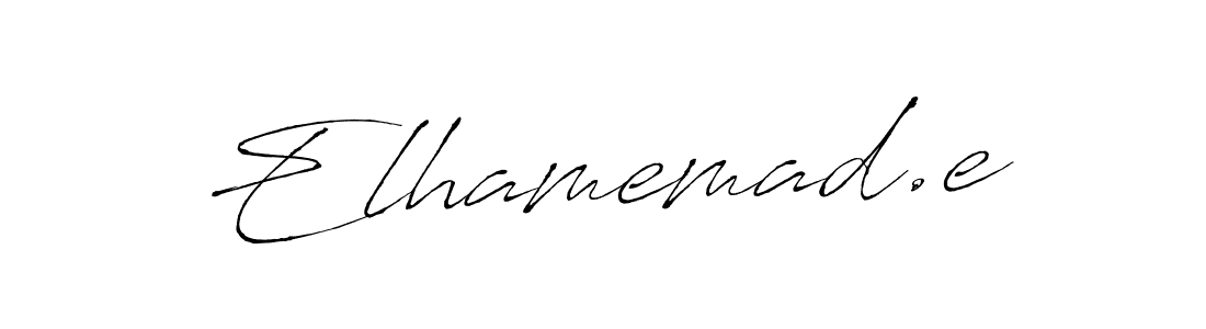 Design your own signature with our free online signature maker. With this signature software, you can create a handwritten (Antro_Vectra) signature for name Elhamemad.e. Elhamemad.e signature style 6 images and pictures png