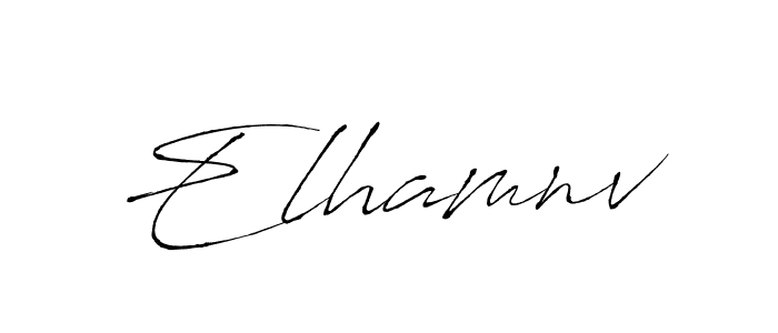 Create a beautiful signature design for name Elhamnv. With this signature (Antro_Vectra) fonts, you can make a handwritten signature for free. Elhamnv signature style 6 images and pictures png