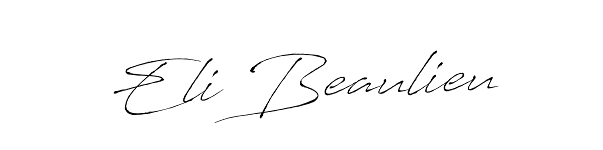 You should practise on your own different ways (Antro_Vectra) to write your name (Eli Beaulieu) in signature. don't let someone else do it for you. Eli Beaulieu signature style 6 images and pictures png