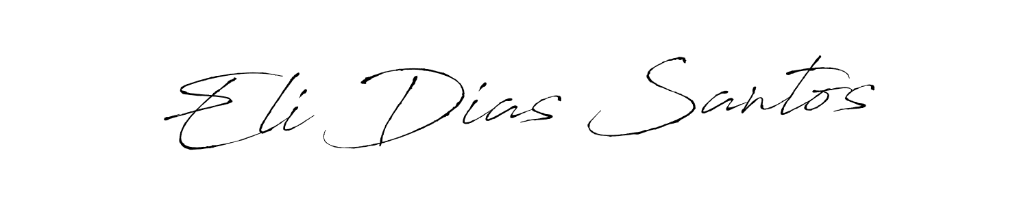 Design your own signature with our free online signature maker. With this signature software, you can create a handwritten (Antro_Vectra) signature for name Eli Dias Santos. Eli Dias Santos signature style 6 images and pictures png