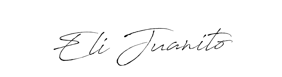 Make a short Eli Juanito signature style. Manage your documents anywhere anytime using Antro_Vectra. Create and add eSignatures, submit forms, share and send files easily. Eli Juanito signature style 6 images and pictures png