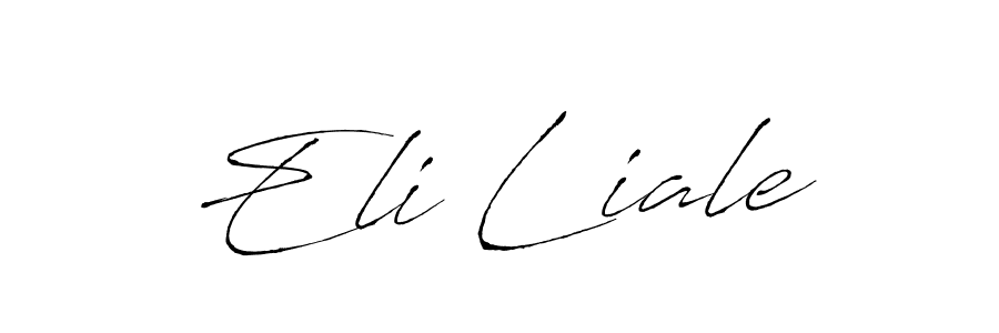 Similarly Antro_Vectra is the best handwritten signature design. Signature creator online .You can use it as an online autograph creator for name Eli Liale. Eli Liale signature style 6 images and pictures png