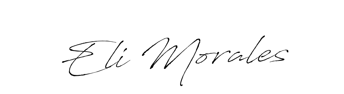 How to make Eli Morales signature? Antro_Vectra is a professional autograph style. Create handwritten signature for Eli Morales name. Eli Morales signature style 6 images and pictures png