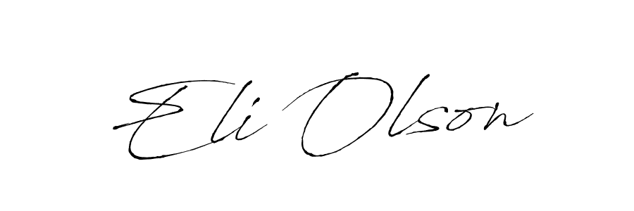 Antro_Vectra is a professional signature style that is perfect for those who want to add a touch of class to their signature. It is also a great choice for those who want to make their signature more unique. Get Eli Olson name to fancy signature for free. Eli Olson signature style 6 images and pictures png