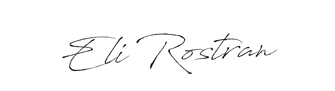 You should practise on your own different ways (Antro_Vectra) to write your name (Eli Rostran) in signature. don't let someone else do it for you. Eli Rostran signature style 6 images and pictures png