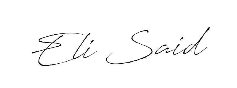 Antro_Vectra is a professional signature style that is perfect for those who want to add a touch of class to their signature. It is also a great choice for those who want to make their signature more unique. Get Eli Said name to fancy signature for free. Eli Said signature style 6 images and pictures png