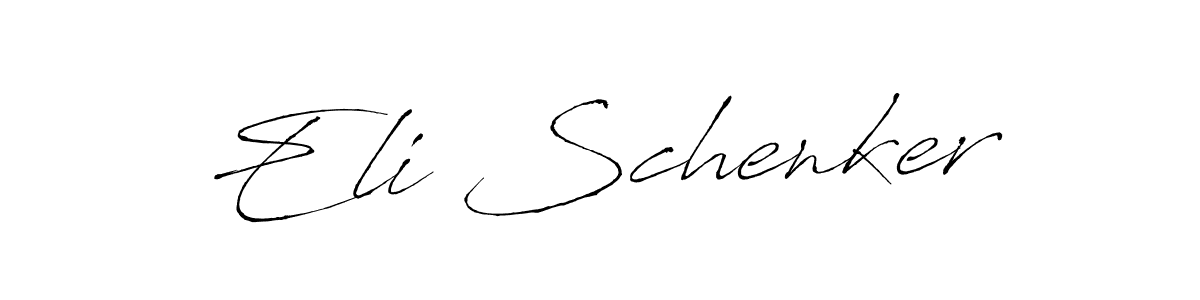 Make a beautiful signature design for name Eli Schenker. With this signature (Antro_Vectra) style, you can create a handwritten signature for free. Eli Schenker signature style 6 images and pictures png