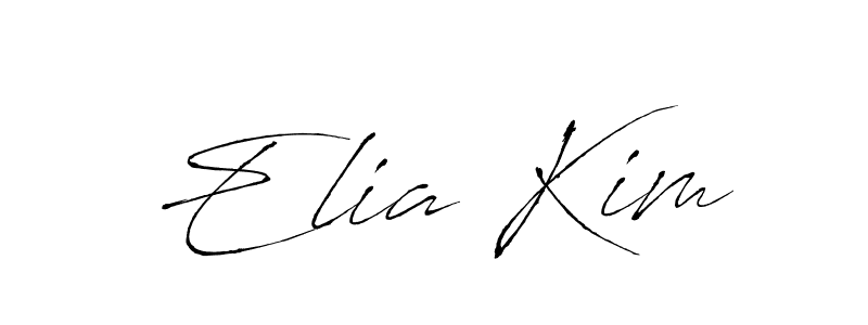 How to make Elia Kim name signature. Use Antro_Vectra style for creating short signs online. This is the latest handwritten sign. Elia Kim signature style 6 images and pictures png