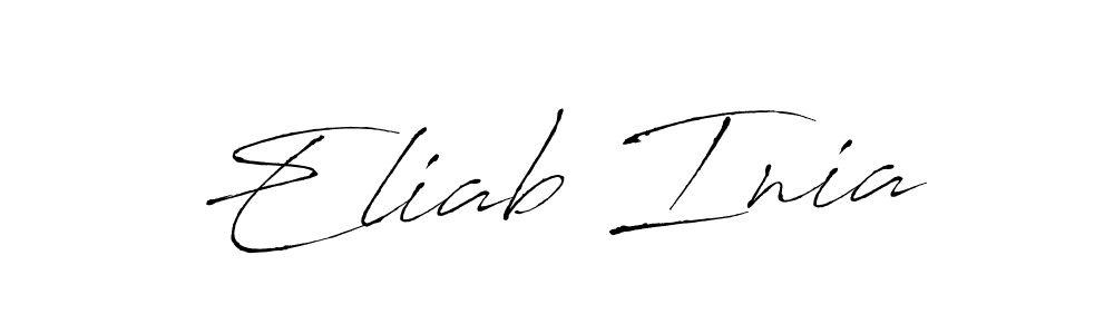 How to make Eliab Inia name signature. Use Antro_Vectra style for creating short signs online. This is the latest handwritten sign. Eliab Inia signature style 6 images and pictures png