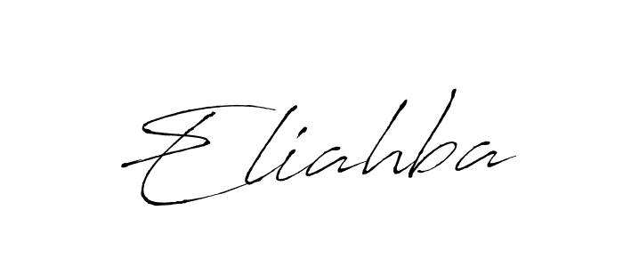 How to make Eliahba signature? Antro_Vectra is a professional autograph style. Create handwritten signature for Eliahba name. Eliahba signature style 6 images and pictures png