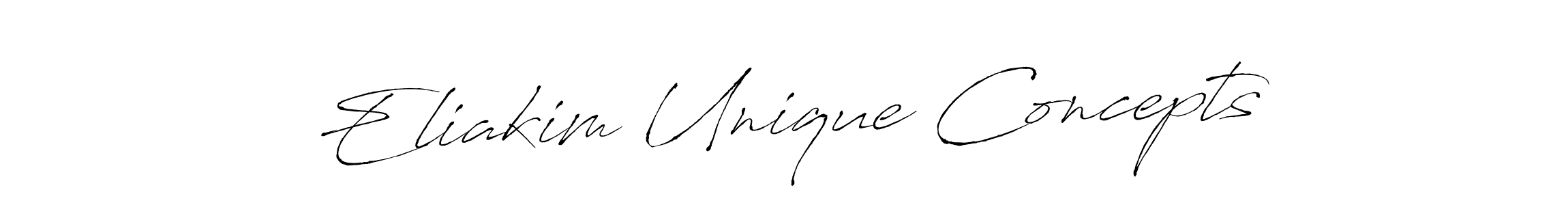 It looks lik you need a new signature style for name Eliakim Unique Concepts. Design unique handwritten (Antro_Vectra) signature with our free signature maker in just a few clicks. Eliakim Unique Concepts signature style 6 images and pictures png