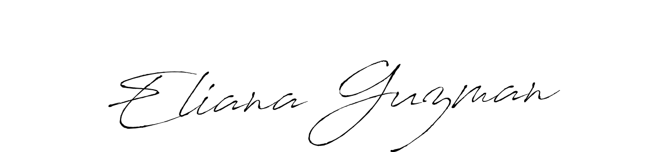 Use a signature maker to create a handwritten signature online. With this signature software, you can design (Antro_Vectra) your own signature for name Eliana Guzman. Eliana Guzman signature style 6 images and pictures png
