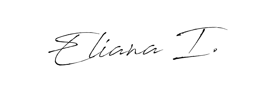 This is the best signature style for the Eliana I. name. Also you like these signature font (Antro_Vectra). Mix name signature. Eliana I. signature style 6 images and pictures png