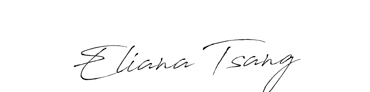Eliana Tsang stylish signature style. Best Handwritten Sign (Antro_Vectra) for my name. Handwritten Signature Collection Ideas for my name Eliana Tsang. Eliana Tsang signature style 6 images and pictures png
