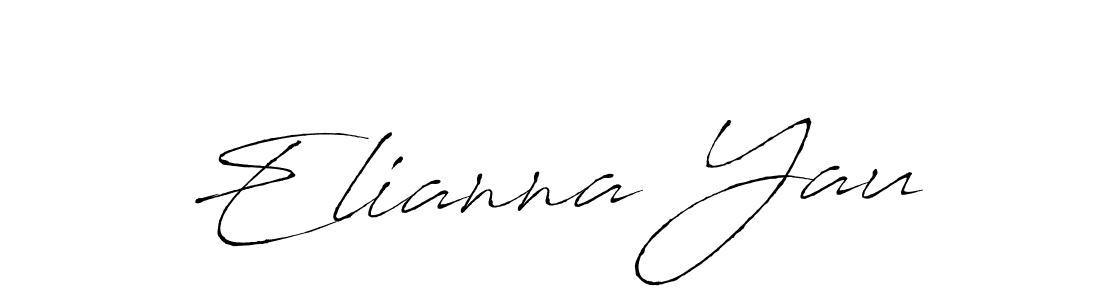 Also we have Elianna Yau name is the best signature style. Create professional handwritten signature collection using Antro_Vectra autograph style. Elianna Yau signature style 6 images and pictures png