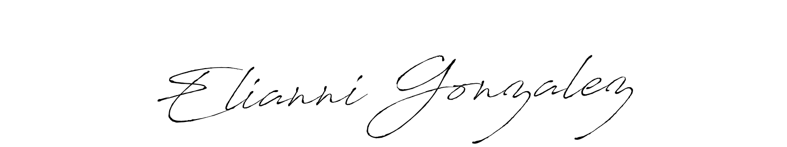 Also You can easily find your signature by using the search form. We will create Elianni Gonzalez name handwritten signature images for you free of cost using Antro_Vectra sign style. Elianni Gonzalez signature style 6 images and pictures png