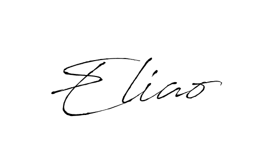 Use a signature maker to create a handwritten signature online. With this signature software, you can design (Antro_Vectra) your own signature for name Eliao. Eliao signature style 6 images and pictures png