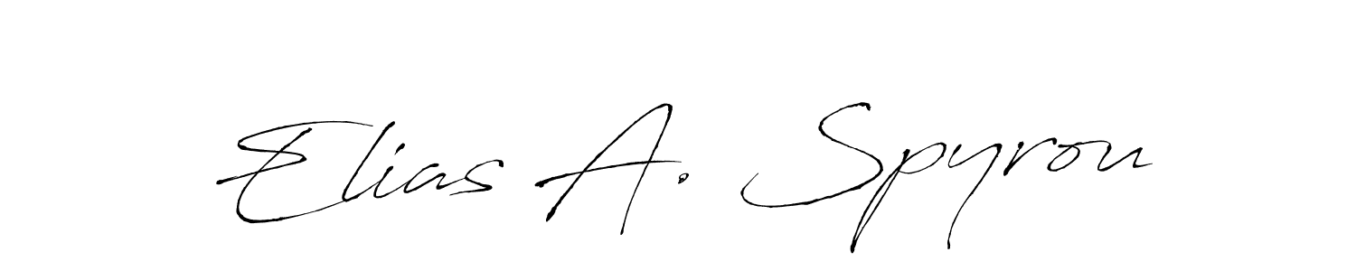 Make a beautiful signature design for name Elias A. Spyrou. With this signature (Antro_Vectra) style, you can create a handwritten signature for free. Elias A. Spyrou signature style 6 images and pictures png
