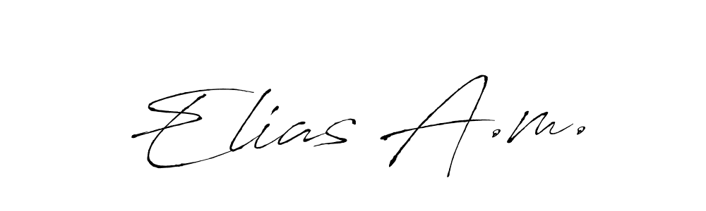 Use a signature maker to create a handwritten signature online. With this signature software, you can design (Antro_Vectra) your own signature for name Elias A.m.. Elias A.m. signature style 6 images and pictures png