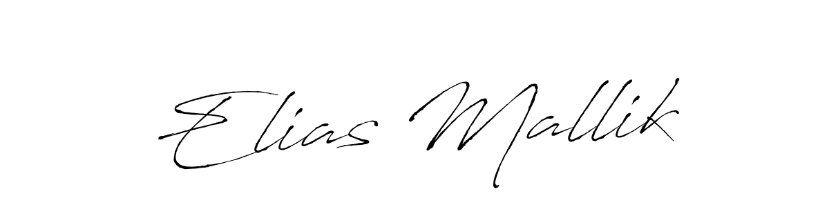 Design your own signature with our free online signature maker. With this signature software, you can create a handwritten (Antro_Vectra) signature for name Elias Mallik. Elias Mallik signature style 6 images and pictures png