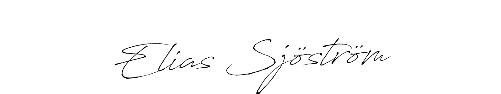 Create a beautiful signature design for name Elias Sjöström. With this signature (Antro_Vectra) fonts, you can make a handwritten signature for free. Elias Sjöström signature style 6 images and pictures png