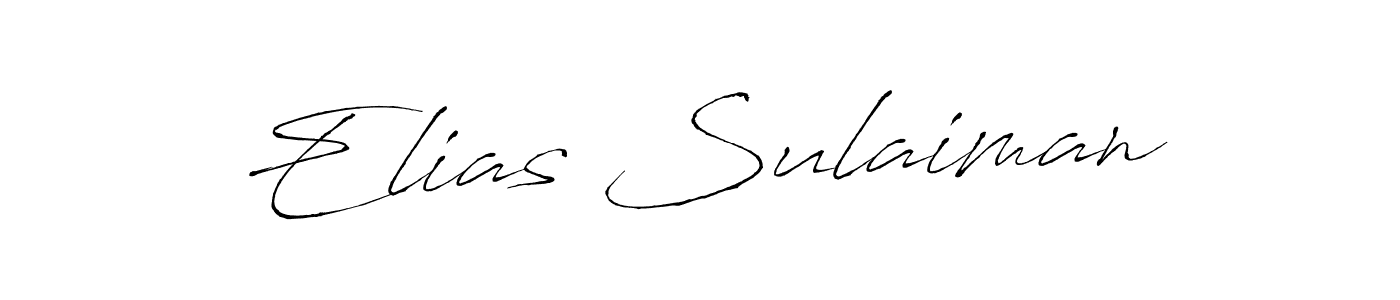 Design your own signature with our free online signature maker. With this signature software, you can create a handwritten (Antro_Vectra) signature for name Elias Sulaiman. Elias Sulaiman signature style 6 images and pictures png