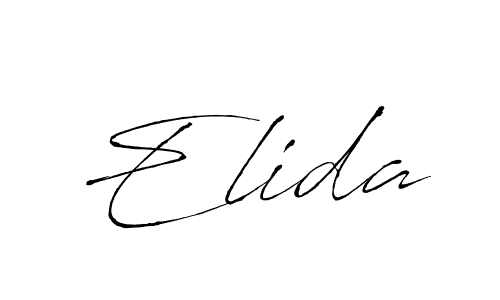 How to make Elida signature? Antro_Vectra is a professional autograph style. Create handwritten signature for Elida name. Elida signature style 6 images and pictures png