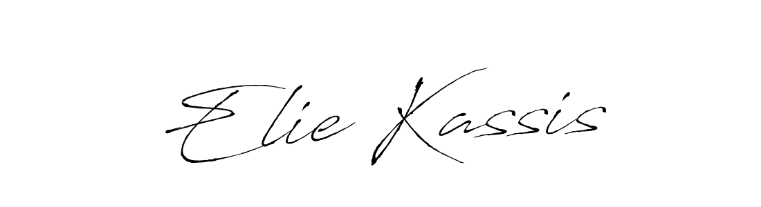 Also You can easily find your signature by using the search form. We will create Elie Kassis name handwritten signature images for you free of cost using Antro_Vectra sign style. Elie Kassis signature style 6 images and pictures png