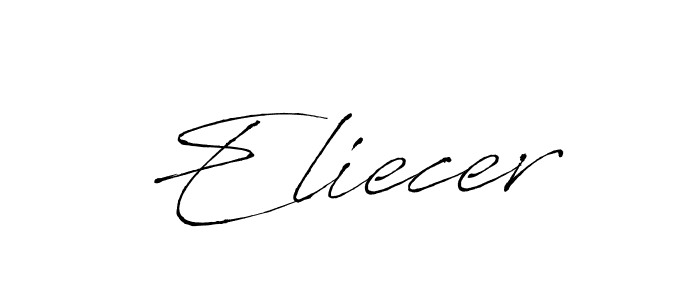 Create a beautiful signature design for name Eliecer. With this signature (Antro_Vectra) fonts, you can make a handwritten signature for free. Eliecer signature style 6 images and pictures png