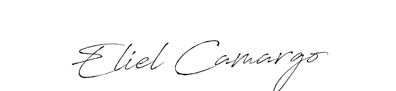 Make a beautiful signature design for name Eliel Camargo. With this signature (Antro_Vectra) style, you can create a handwritten signature for free. Eliel Camargo signature style 6 images and pictures png