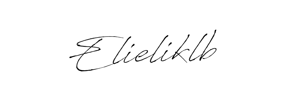 Design your own signature with our free online signature maker. With this signature software, you can create a handwritten (Antro_Vectra) signature for name Elieliklb. Elieliklb signature style 6 images and pictures png