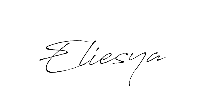 Make a beautiful signature design for name Eliesya. With this signature (Antro_Vectra) style, you can create a handwritten signature for free. Eliesya signature style 6 images and pictures png