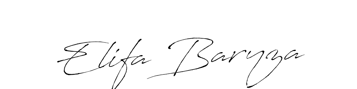 How to make Elifa Baryza signature? Antro_Vectra is a professional autograph style. Create handwritten signature for Elifa Baryza name. Elifa Baryza signature style 6 images and pictures png