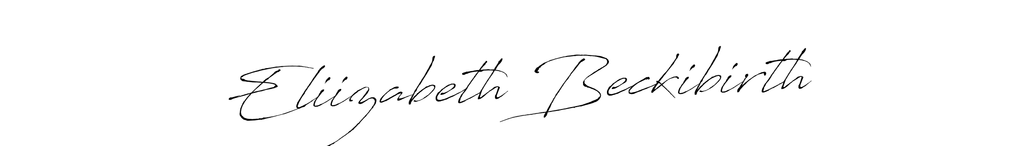 Also we have Eliizabeth Beckibirth name is the best signature style. Create professional handwritten signature collection using Antro_Vectra autograph style. Eliizabeth Beckibirth signature style 6 images and pictures png