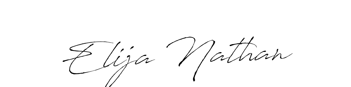 Create a beautiful signature design for name Elija Nathan. With this signature (Antro_Vectra) fonts, you can make a handwritten signature for free. Elija Nathan signature style 6 images and pictures png