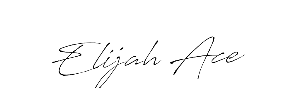 Use a signature maker to create a handwritten signature online. With this signature software, you can design (Antro_Vectra) your own signature for name Elijah Ace. Elijah Ace signature style 6 images and pictures png