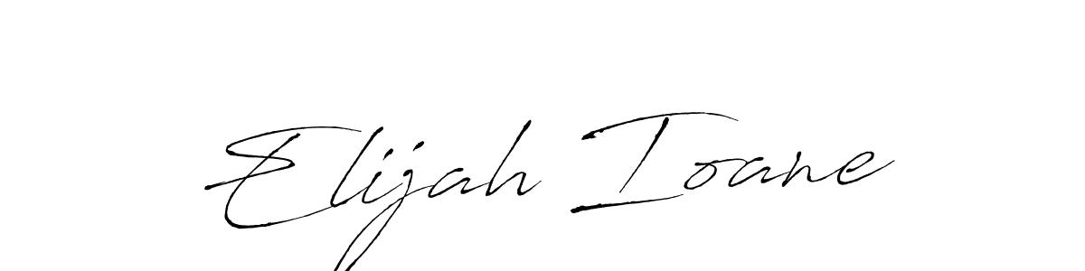 Also we have Elijah Ioane name is the best signature style. Create professional handwritten signature collection using Antro_Vectra autograph style. Elijah Ioane signature style 6 images and pictures png