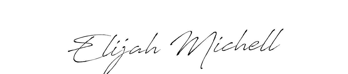 Antro_Vectra is a professional signature style that is perfect for those who want to add a touch of class to their signature. It is also a great choice for those who want to make their signature more unique. Get Elijah Michell name to fancy signature for free. Elijah Michell signature style 6 images and pictures png