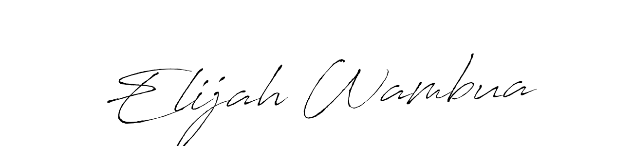 You should practise on your own different ways (Antro_Vectra) to write your name (Elijah Wambua) in signature. don't let someone else do it for you. Elijah Wambua signature style 6 images and pictures png