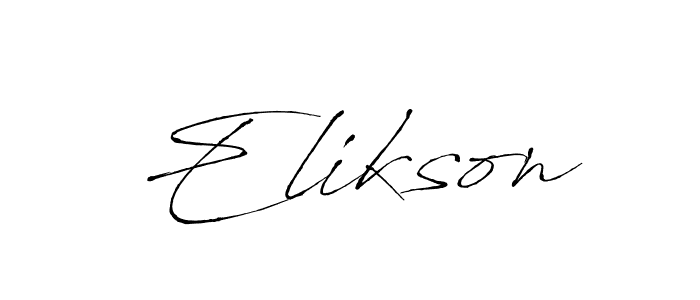 You should practise on your own different ways (Antro_Vectra) to write your name (Elikson) in signature. don't let someone else do it for you. Elikson signature style 6 images and pictures png