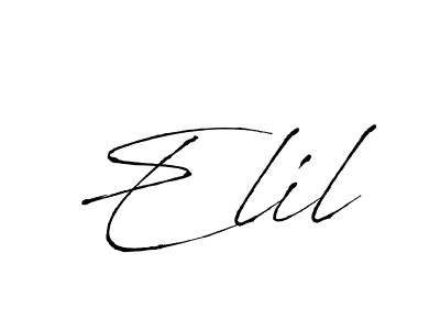 Best and Professional Signature Style for Elil. Antro_Vectra Best Signature Style Collection. Elil signature style 6 images and pictures png
