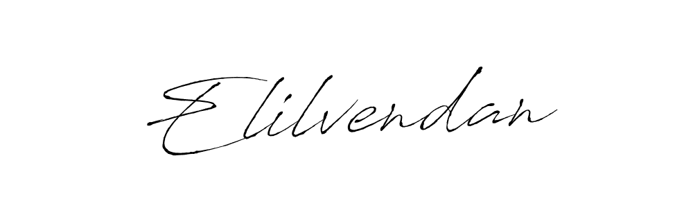 You should practise on your own different ways (Antro_Vectra) to write your name (Elilvendan) in signature. don't let someone else do it for you. Elilvendan signature style 6 images and pictures png